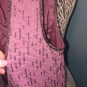 FREE PEOPLE. Beaded SKORT DRESS. Sz12. PINK. Very Pretty. Very good condition.